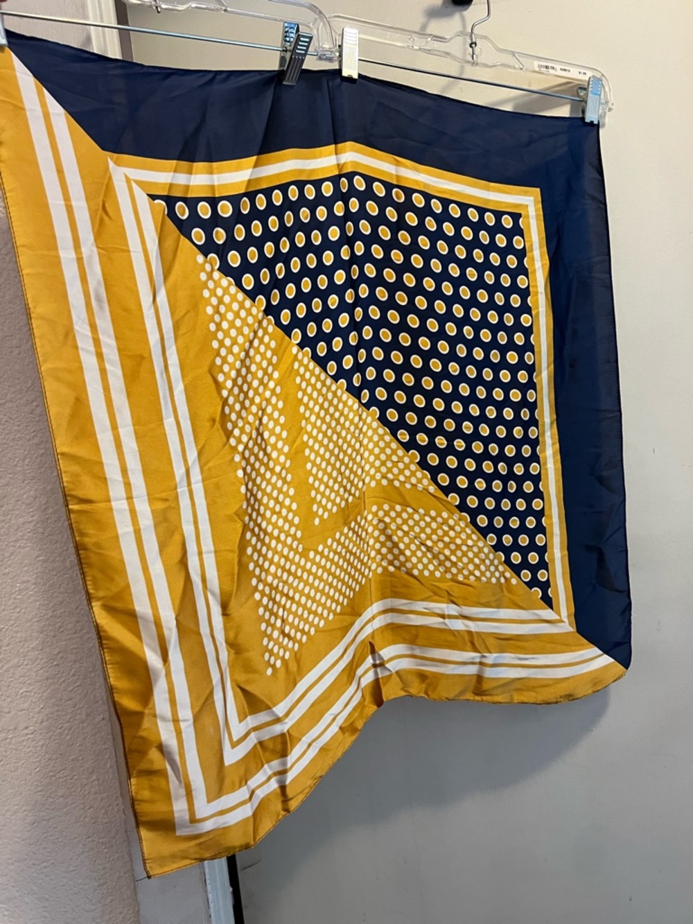 Gold/Navy Blue Scarf (NWOT)